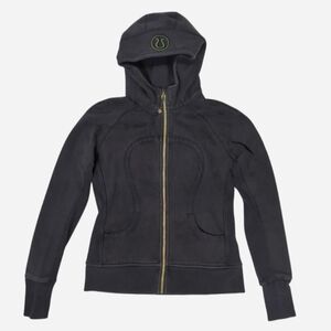 Lululemon black, olive & gold scuba jacket Tag size 10